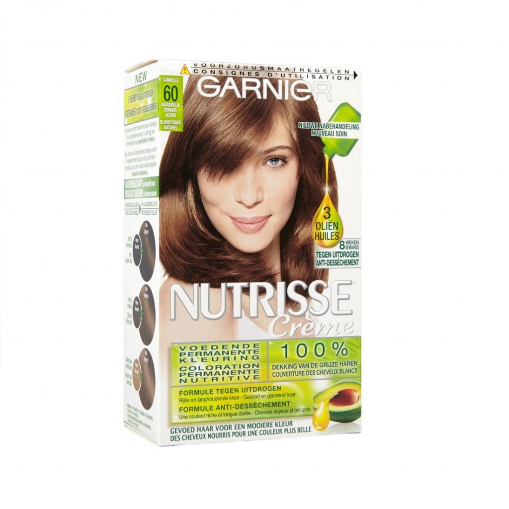 Tips tint zeemijl Garnier Nutrisse Permanente Haarkleuring 60 Natuurlijk Donkerblond |  PostDrogist.nl
